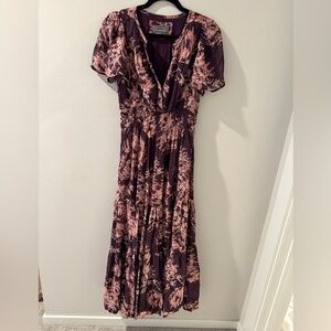 Floral Purple Maxi Dress